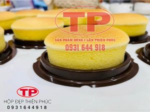 Hộp F71 đựng bánh gato fan - Hộp F71 đựng bánh gato vừa khuôn D04 - Hộp F71 đựng bánh flan chesse  