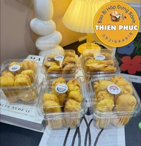 Hộp H167 đựng mousse - Hộp H167 đựng bánh su kem - Hộp H167 đựng bánh bông lan trứng muối - Hộp h167 đựng bánh ngọt - Hộp H167