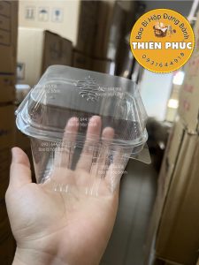 Hộp H167 đựng mousse - Hộp H167 đựng bánh su kem - Hộp H167 đựng bánh bông lan trứng muối - Hộp h167 đựng bánh ngọt - Hộp H167
