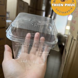 Hộp H167 đựng mousse - Hộp H167 đựng bánh su kem - Hộp H167 đựng bánh bông lan trứng muối - Hộp h167 đựng bánh ngọt - Hộp H167
