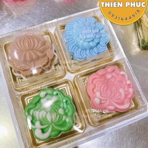 Hộp H121 đựng 4 bánh trung thu rau câu - Hộp H121 đựng bánh bông lan trứng muối 24cm - Hộp H121đựng rau câu cá chép