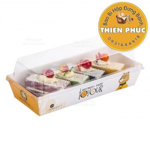 Hộp giấy chữ nhật E1985 in họa tiết gấu vàng - Hộp giấy 1985 in hoa tiết gấu vàng - hộp giấy chữ nhật