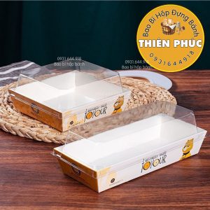 Hộp giấy chữ nhật E1985 in họa tiết gấu vàng - Hộp giấy 1985 in hoa tiết gấu vàng - hộp giấy chữ nhật