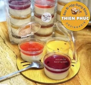 Hủ sốt 2oz nắp liền - Hủ pana cotta 60ml - Hủ nắp liền đựng panna cotta