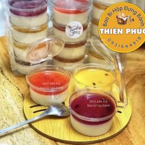 Hủ sốt 2oz nắp liền - Hủ pana cotta 60ml - Hủ nắp liền đựng panna cotta