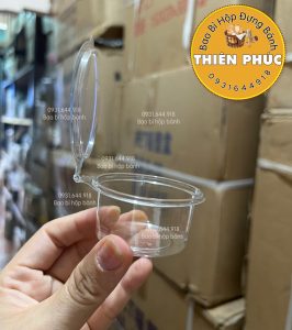 Hủ sốt 2oz nắp liền - Hủ pana cotta 60ml - Hủ nắp liền đựng panna cotta