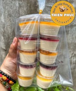 Hủ panna cotta 100ml - Hủ sốt nắp liền 4oz - Hủ topping nắp liền - hủ đựng panna cotta 100ml