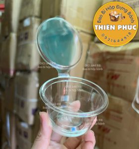 Hủ panna cotta 100ml - Hủ sốt nắp liền 4oz - Hủ topping nắp liền - hủ đựng panna cotta 100ml