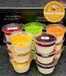 Hủ panna cotta 100ml - Hủ sốt nắp liền 4oz - Hủ topping nắp liền - hủ đựng panna cotta 100ml