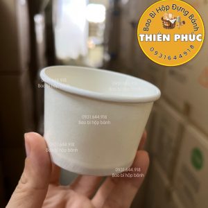 Ly tàu hủ singapore 120ml - Ly giấy đựng tàu hủ singapore 120ml - Ly giấy đựng topping chân trâu - Ly giấy 120ml đựng sữa chua phô mai đà lạt - Ly đựng sữa chua - hộp Thiên Phúc