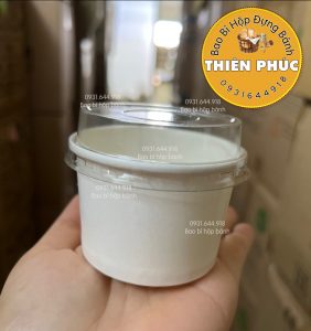 Ly tàu hủ singapore 120ml - Ly giấy đựng tàu hủ singapore 120ml - Ly giấy đựng topping chân trâu - Ly giấy 120ml đựng sữa chua phô mai đà lạt - Ly đựng sữa chua - hộp Thiên Phúc