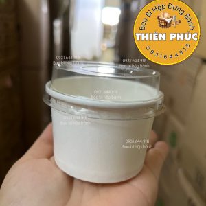 Ly tàu hủ singapore 120ml - Ly giấy đựng tàu hủ singapore 120ml - Ly giấy đựng topping chân trâu - Ly giấy 120ml đựng sữa chua phô mai đà lạt - Ly đựng sữa chua - hộp Thiên Phúc