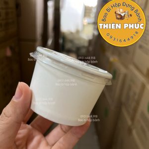 Ly tàu hủ singapore 120ml - Ly giấy đựng tàu hủ singapore 120ml - Ly giấy đựng topping chân trâu - Ly giấy 120ml đựng sữa chua phô mai đà lạt - Ly đựng sữa chua - hộp Thiên Phúc