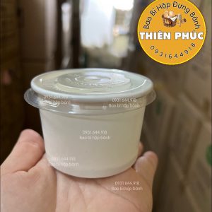Ly tàu hủ singapore 120ml - Ly giấy đựng tàu hủ singapore 120ml - Ly giấy đựng topping chân trâu - Ly giấy 120ml đựng sữa chua phô mai đà lạt - Ly đựng sữa chua - hộp Thiên Phúc