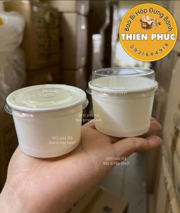 Ly tàu hủ singapore 120ml - Ly giấy đựng tàu hủ singapore 120ml - Ly giấy đựng topping chân trâu - Ly giấy 120ml đựng sữa chua phô mai đà lạt - Ly đựng sữa chua - hộp Thiên Phúc