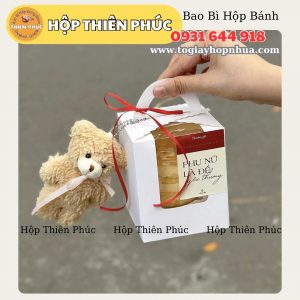 Hộp giấy đựng 1 cupcake - Hộp giấy đựng 1 ly mousse - Hộp giấy đựng 1 ly tiramisu - panna cotta tặng quà