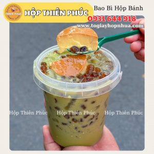 Xô trà sữa 1000ml - xô trà trái cây 1000ml - xô quai xách 1000ml - xô nhựa 1000ml