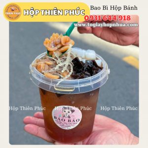 Xô trà sữa 700ml - xô trà trái cây 700ml - xô quai xách 700ml - xô nhựa 700ml