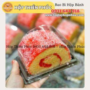 Hộp B30 đựng bánh bông lan cuộn lát lớn - Hộp B30 đựng lát bông lan cuộn lớn - Hộp B30 đựng lát bánh lớn - Hộp b30 đựng bánh ngọt