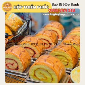 Hộp B30 đựng bánh bông lan cuộn lát lớn - Hộp B30 đựng lát bông lan cuộn lớn - Hộp B30 đựng lát bánh lớn - Hộp b30 đựng bánh ngọt