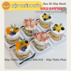 Hộp HT-902 đựng bánh mousse - đựng bánh kem nhỏ kèm nĩa - Hộp XY-902 đựng bánh tiramisu - Hộp vuông kèm nĩa - Hộp đựng bánh mini kèm nĩa - Hộp kèm nĩa