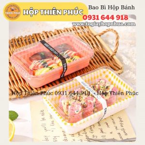 Hộp caro chữ nhật đựng bánh - Hộp chữ nhật đựng tiramisu - Hộp caro chữ nhật đựng thức ăn - Hộp caro chữ nhật đựng cơm cuộn - Hộp caro chữ nhật đựng sushi - Hộp caro chữ nhật sushi