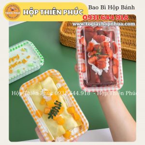 Hộp caro chữ nhật đựng bánh - Hộp chữ nhật đựng tiramisu - Hộp caro chữ nhật đựng thức ăn - Hộp caro chữ nhật đựng cơm cuộn - Hộp caro chữ nhật đựng sushi - Hộp caro chữ nhật sushi
