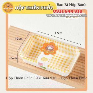 Hộp caro chữ nhật đựng bánh - Hộp chữ nhật đựng tiramisu - Hộp caro chữ nhật đựng thức ăn - Hộp caro chữ nhật đựng cơm cuộn - Hộp caro chữ nhật đựng sushi - Hộp caro chữ nhật sushi