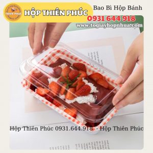 Hộp caro chữ nhật đựng bánh - Hộp chữ nhật đựng tiramisu - Hộp caro chữ nhật đựng thức ăn - Hộp caro chữ nhật đựng cơm cuộn - Hộp caro chữ nhật đựng sushi - Hộp caro chữ nhật sushi