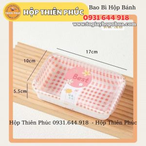 Hộp caro chữ nhật đựng bánh - Hộp chữ nhật đựng tiramisu - Hộp caro chữ nhật đựng thức ăn - Hộp caro chữ nhật đựng cơm cuộn - Hộp caro chữ nhật đựng sushi - Hộp caro chữ nhật sushi