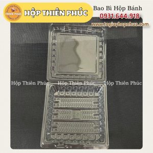 Hộp H132 đựng bánh dép phô mai hottrend- Hộp H132 đựng bánh da lợn - Hộp H132 đựng bánh khoai mì nướng - hộp H132 đựng bánh mì bơ tỏi - Hộp H132 vuông đựng bánh ngọt