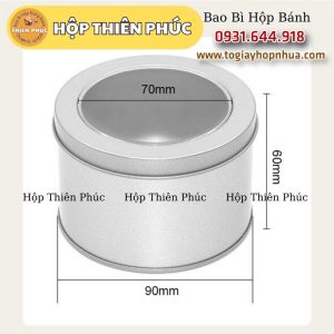 Hộp thiếc tròn đựng tiramisu - Hộp thiếc tròn đựng bánh mousse - Hộp thiếc tròn đựng panna cotta trái cây - Hộp thiếc tròn đựng bánh quy - socola
